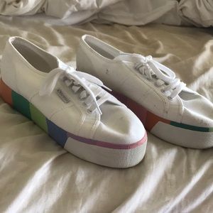 Superga Rainbow Platform Sneakers